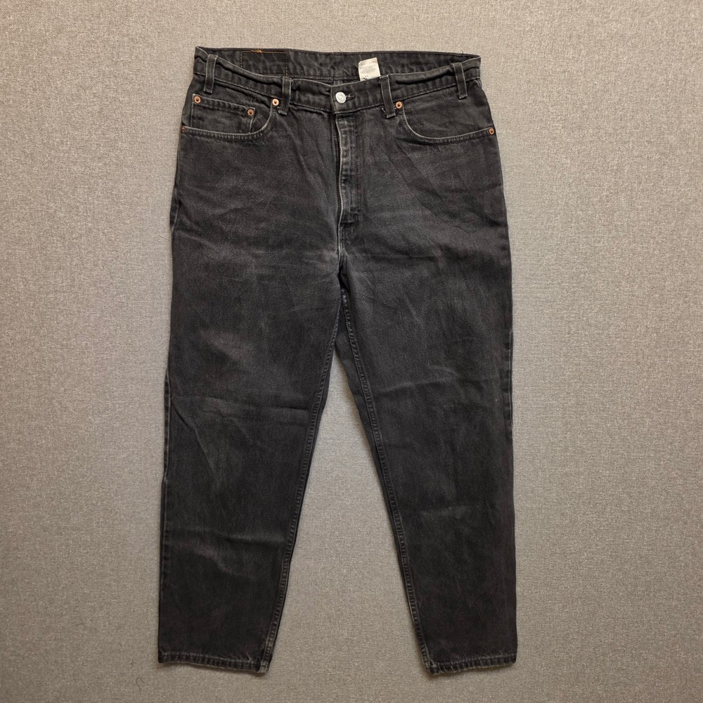 Vintage Levi's 550 Mens 36x30 Black Jeans 1998 Made USA Relaxed Fit 90s